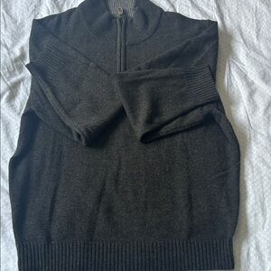 Jos. A. Bank Dark Gray Zip-Up Sweater